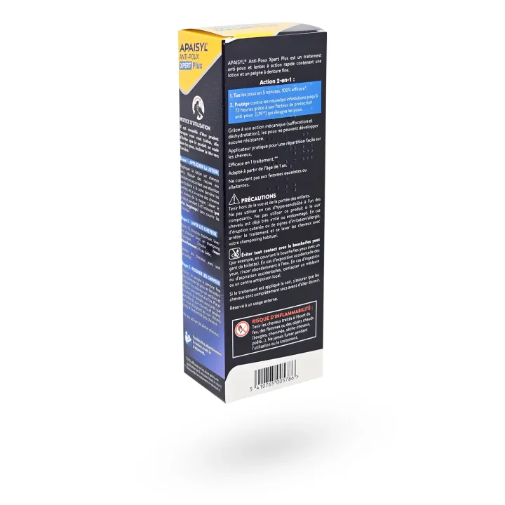 Apaisyl Xpert Plus – Lotion anti‑poux 100 ml | Action 5 min & protection 72 h | Pharmacie en ligne