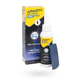 Apaisyl anti-poux Xpert Plus lotion traitante anti-poux & lentes 100 ml + peigne