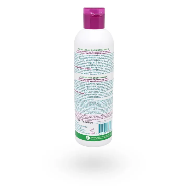 Puressentiel Pouxdoux – Shampooing anti‑poux bio aux huiles essentielles 200 ml | Pharmacie en ligne