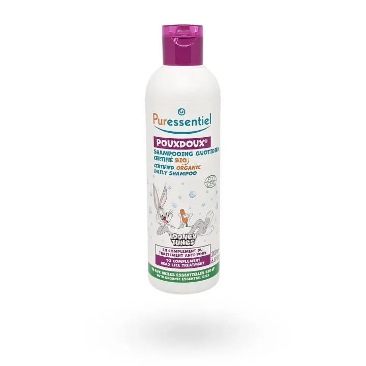 Puressentiel Pouxdoux shampooing huiles essentielles certifié BIO 200 ml