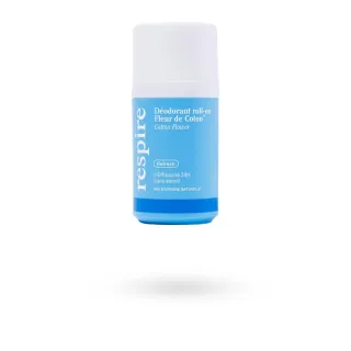Déodorant Respire roll-on Fleur de Coton Refresh efficacité 24 h 50 ml