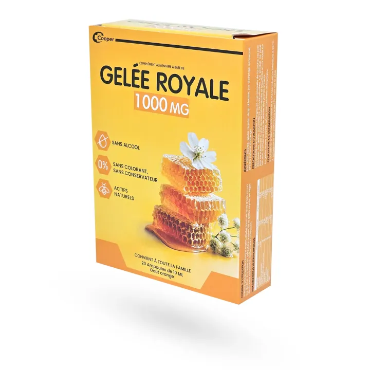 Gelée Royale 1000 mg Cooper – Complément naturel en ampoules | Pharmacie en ligne