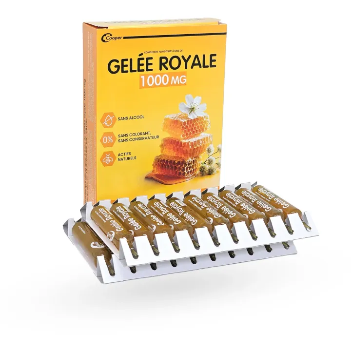 Gelée Royale 1000 mg Cooper – Complément naturel en ampoules | Pharmacie en ligne