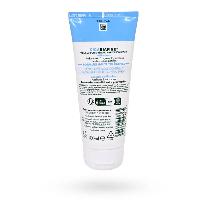 Cicabiafine crème pieds secs anti‑fendillements 100 ml – Répare et hydrate | Pharmacie en ligne