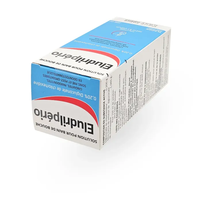 Eludrilpério Bain de bouche 200 ml - Antiseptique buccal | Pharmacie en ligne