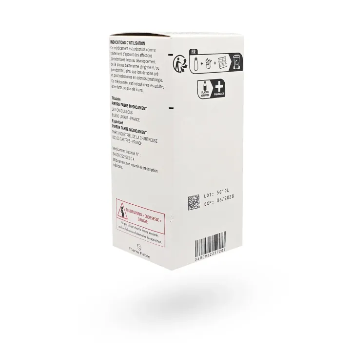 Eludrilpério Bain de bouche 200 ml - Antiseptique buccal | Pharmacie en ligne