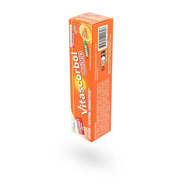 Vitascorbol C1000 Vitamine C 1000 mg 20 comprimés effervescents
