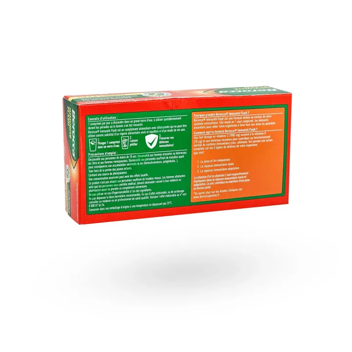 Berocca Immunité Flash 30 comprimés effervescents – Renforce l’immunité | Pharmacie en ligne