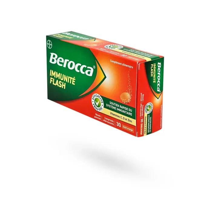 Berocca Immunité Flash 30 comprimés effervescents – Renforce l’immunité | Pharmacie en ligne