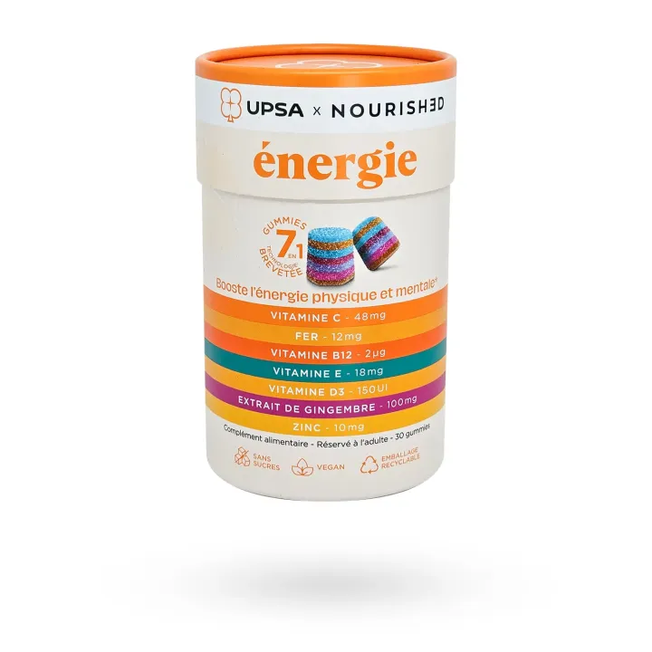 UPSA Nourished Énergie 7 en 1 30 gummies sans sucre