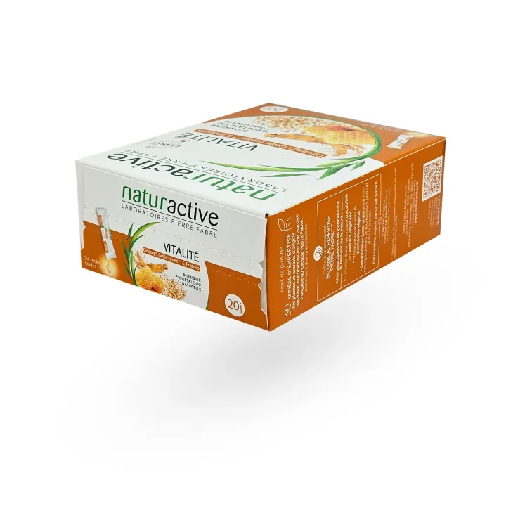 Naturactive Vitalité Ginseng Gelée Royale & Propolis 20 sticks | Pharmacie en ligne