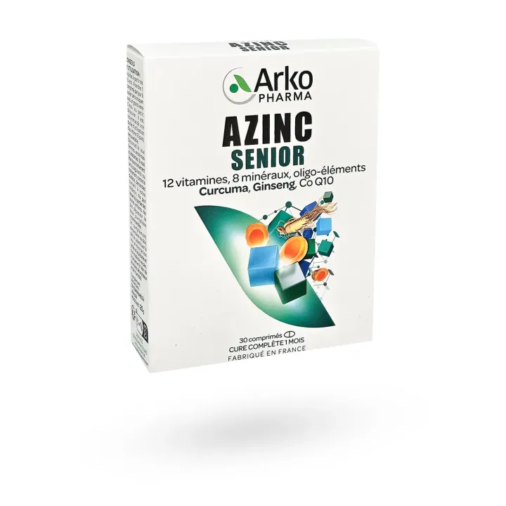 Azinc Senior Arkopharma – Complément vitalité et mémoire 50+ | Pharmacie en ligne