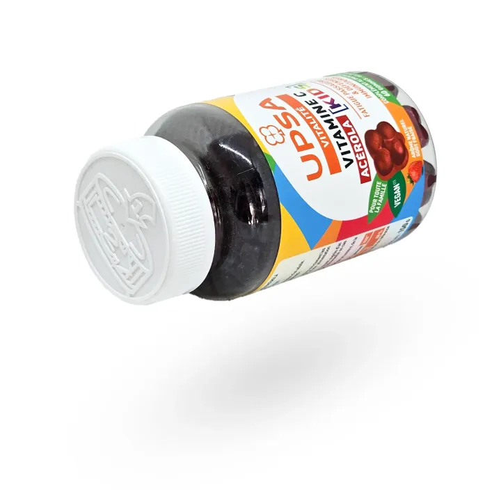 UPSA Acérola Kids Vitamine C – Vitalité & Immunité Enfant | 60 Gommes Fraise | Pharmacie en ligne