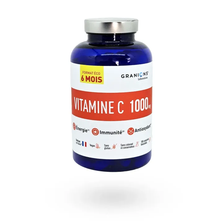 Vitamine C 1000 mg Granions format Éco 6 mois 180 comprimés