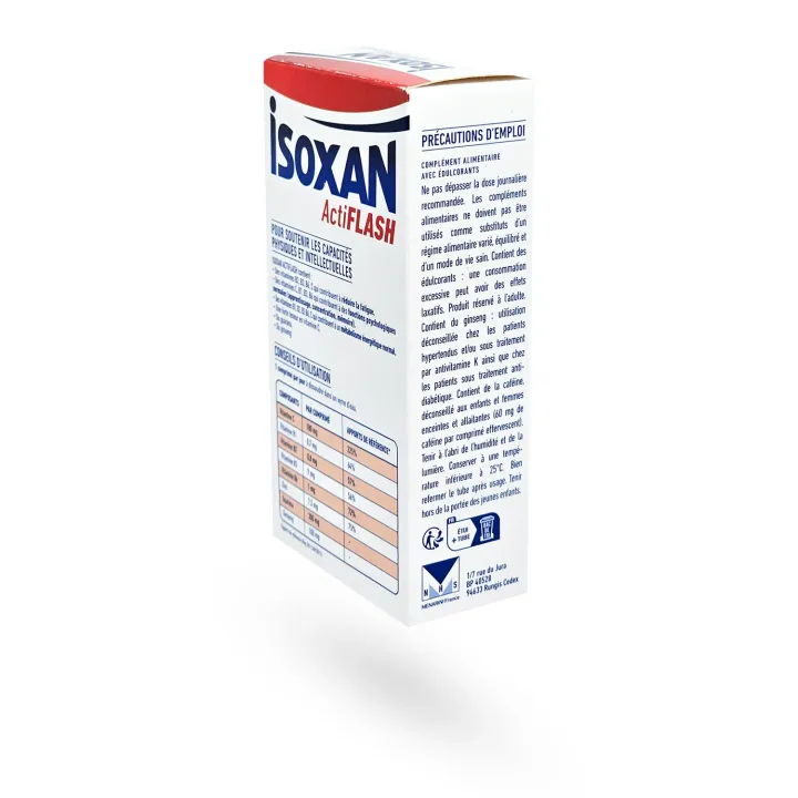 Isoxan ActiFlash Énergie & Concentration - 28 comprimés effervescents | Pharmacie en ligne