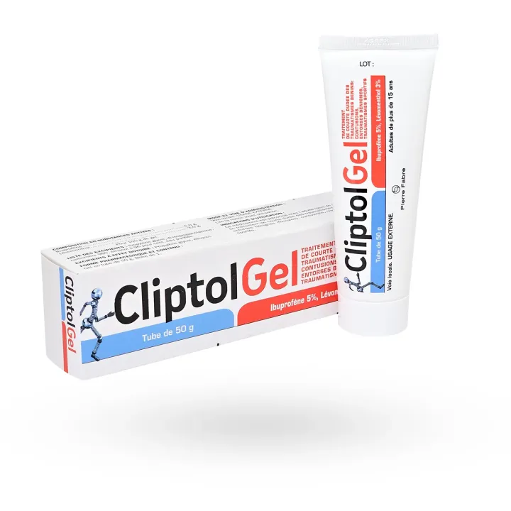 Cliptol gel tube de 50 g entorses et contusions | Pharmacie en ligne