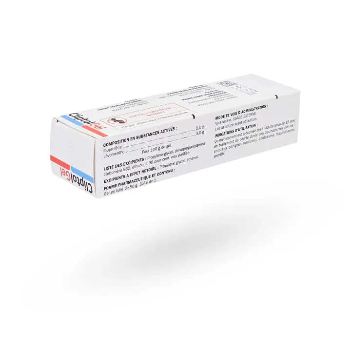 Cliptol gel tube de 50 g entorses et contusions | Pharmacie en ligne