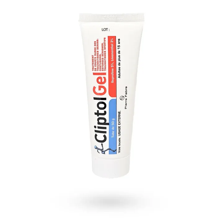 Cliptol gel tube de 50 g entorses et contusions | Pharmacie en ligne
