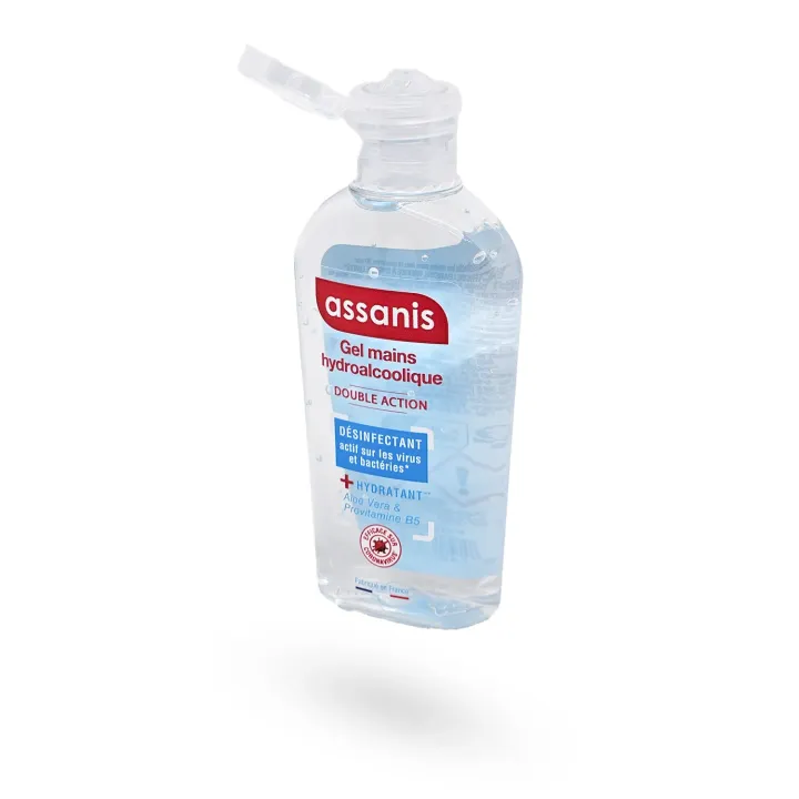 Assanis Gel Mains Hydroalcoolique 80 ml – Désinfectant Hydratant à l’Aloe Vera | Pharmacie en Ligne