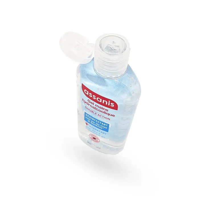 Assanis Gel Mains Hydroalcoolique 80 ml – Désinfectant Hydratant à l’Aloe Vera | Pharmacie en Ligne