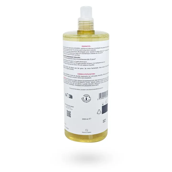 Huile de douche apaisante Dexeryl 1 litre - Peaux sèches & démangeaisons | Pharmacie en ligne