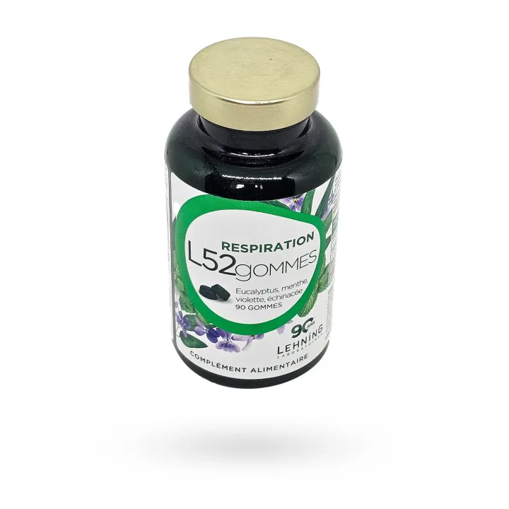 L52 Gommes Respiration Lehning 90 gommes à mâcher | Pharmacie en ligne