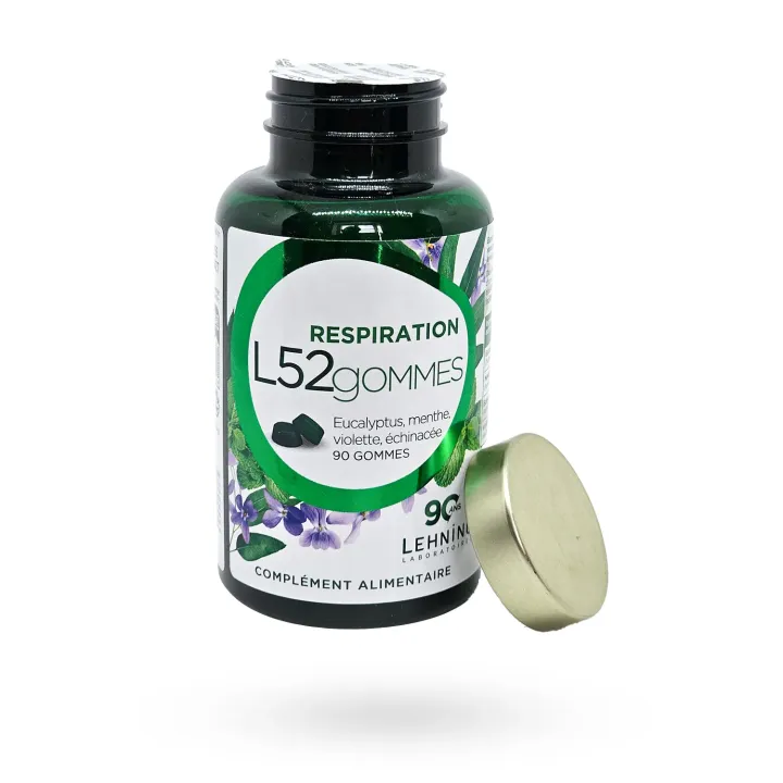 L52 Gommes Respiration Lehning 90 gommes à mâcher | Pharmacie en ligne