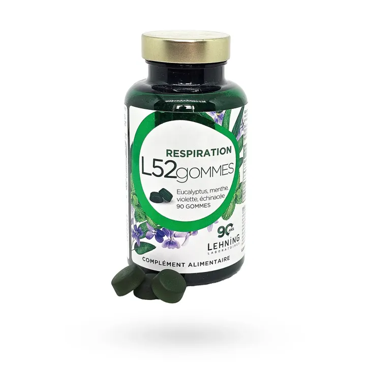 L52 Gommes Respiration Lehning 90 gommes à mâcher | Pharmacie en ligne