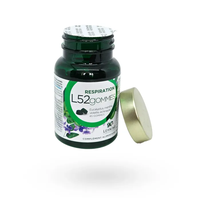 L52 Gommes Respiration Lehning 45 gommes à mâcher | Pharmacie en ligne
