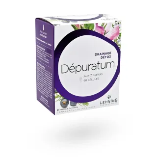 Dépuratum Lehning Drainage détox aux 7 plantes 60 gélules Dépuratum Lehning Drainage détox aux 7 plantes 60 gélules