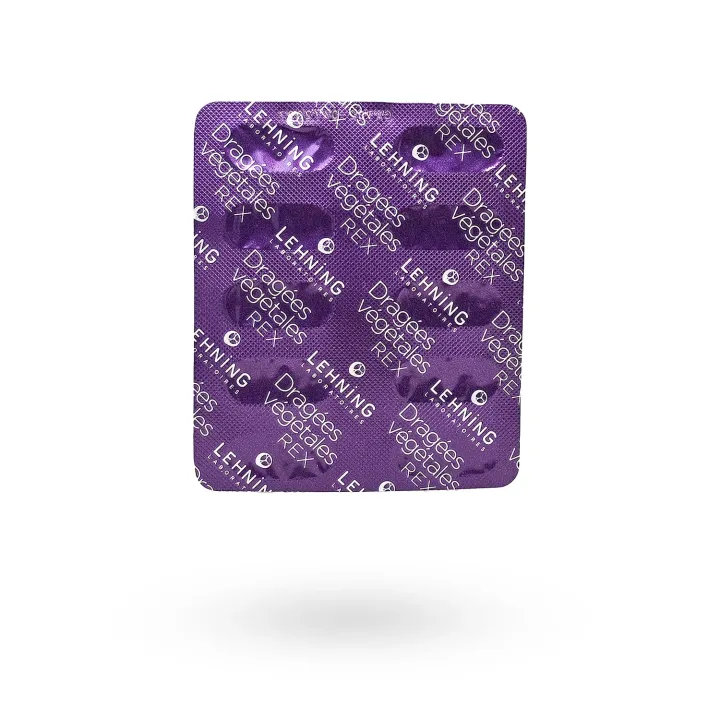 Dragées végétales REX Lehning transit régulier 60 gélules | Pharmacie en ligne