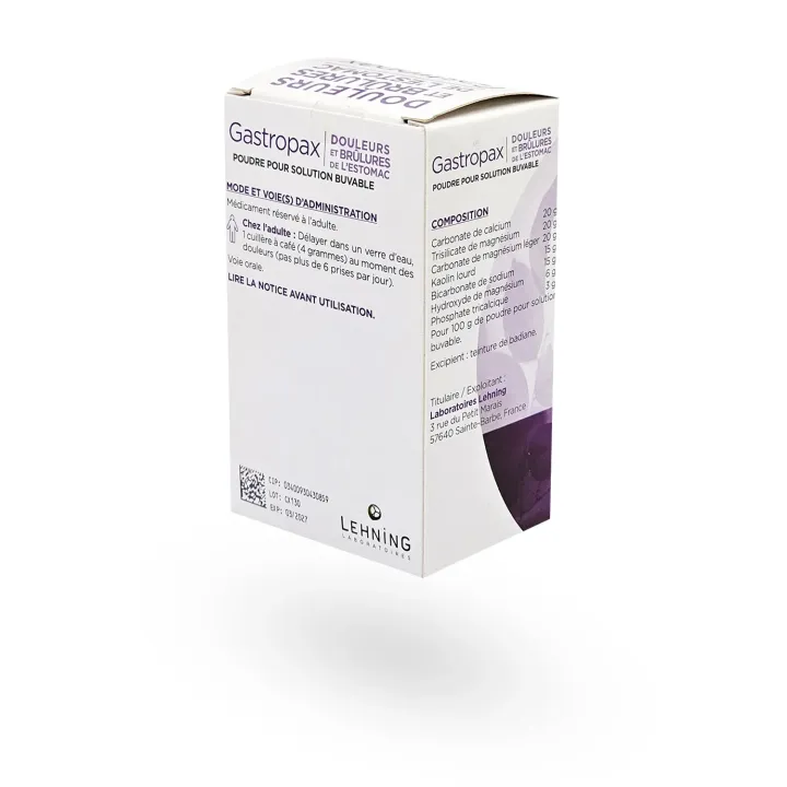 Gastropax douleurs et brûlures de l'estomac Lehning poudre 100 g | Pharmacie en ligne
