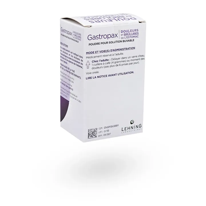 Gastropax douleurs et brûlures de l'estomac Lehning poudre 100 g | Pharmacie en ligne
