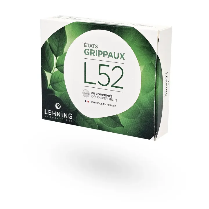 L52 états grippaux Lehning 60 comprimés orodispersibles | Pharmacie en ligne