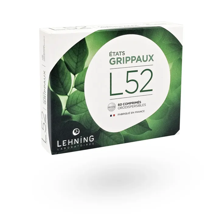 L52 états grippaux Lehning 60 comprimés orodispersibles | Pharmacie en ligne