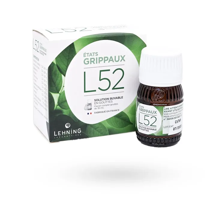 L52 Lehning États grippaux solution buvable en gouttes 30 ml | Pharmacie en ligne