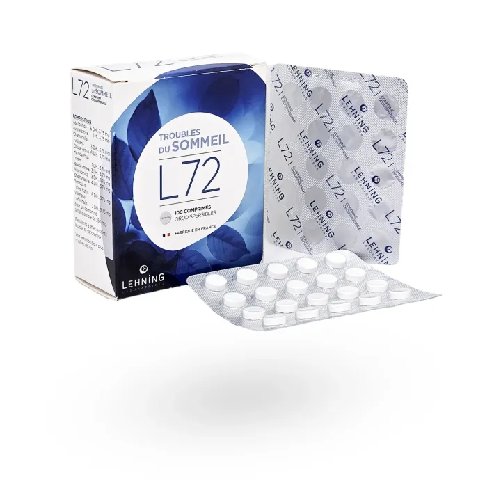 L72 Troubles du sommeil Lehning 100 comprimés orodispersibles | Pharmacie en ligne