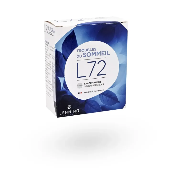 L72 Troubles du sommeil Lehning 100 comprimés orodispersibles