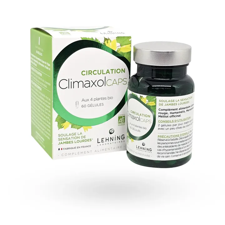 ClimaxolCAPS Circulation – Complément alimentaire bio jambes lourdes 60 gélules | Pharmacie en ligne