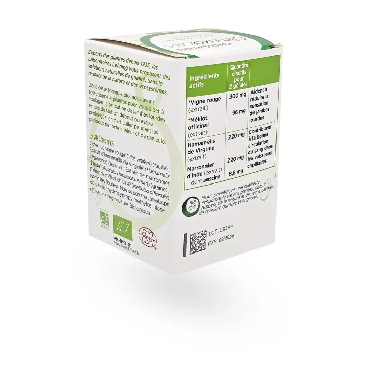 ClimaxolCAPS Circulation – Complément alimentaire bio jambes lourdes 60 gélules | Pharmacie en ligne