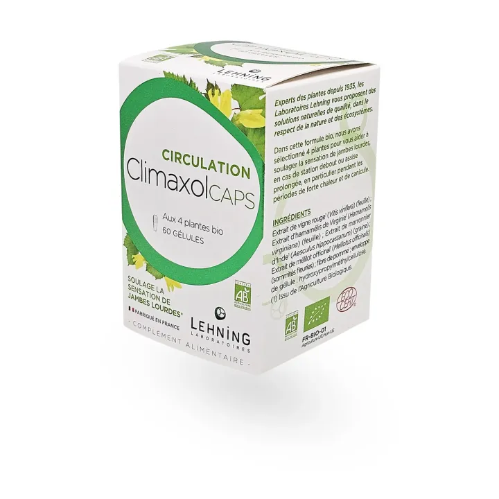 ClimaxolCAPS Circulation – Complément alimentaire bio jambes lourdes 60 gélules | Pharmacie en ligne