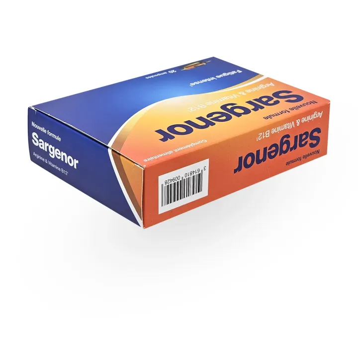 Sargenor Fatigue Intense Arginine & Vitamine B12 20 ampoules – Énergie & Vitalité | Pharmacie en ligne