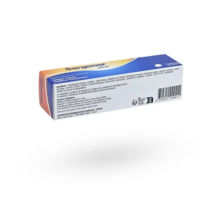 Sargenor Plus Fatigue & Système Immunitaire 14 comprimés effervescents – Énergie & Vitalité | Pharmacie en ligne