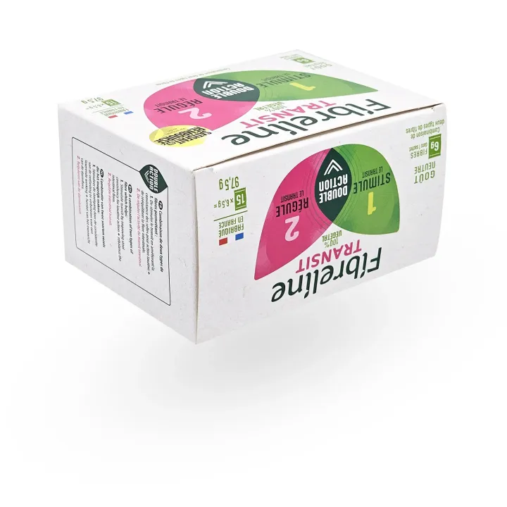 Fibreline Transit Double Action 15 sachets – Régule le transit et favorise le confort intestinal | Pharmacie en ligne