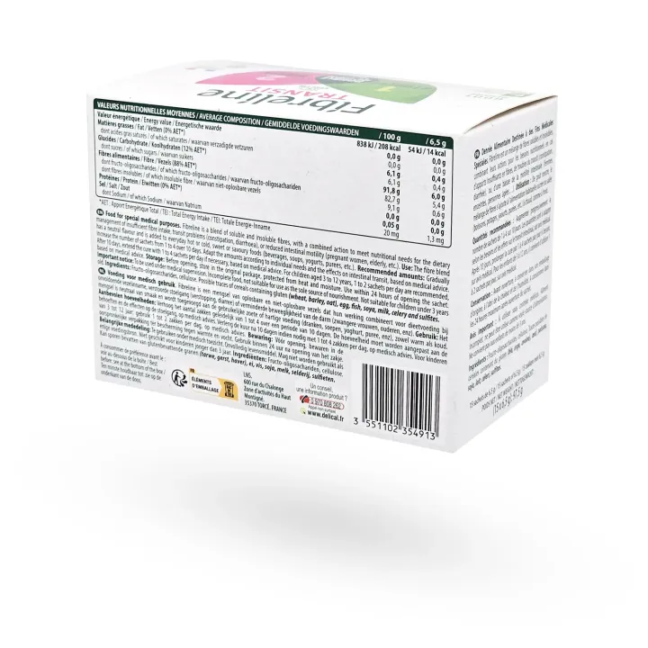 Fibreline Transit Double Action 15 sachets – Régule le transit et favorise le confort intestinal | Pharmacie en ligne