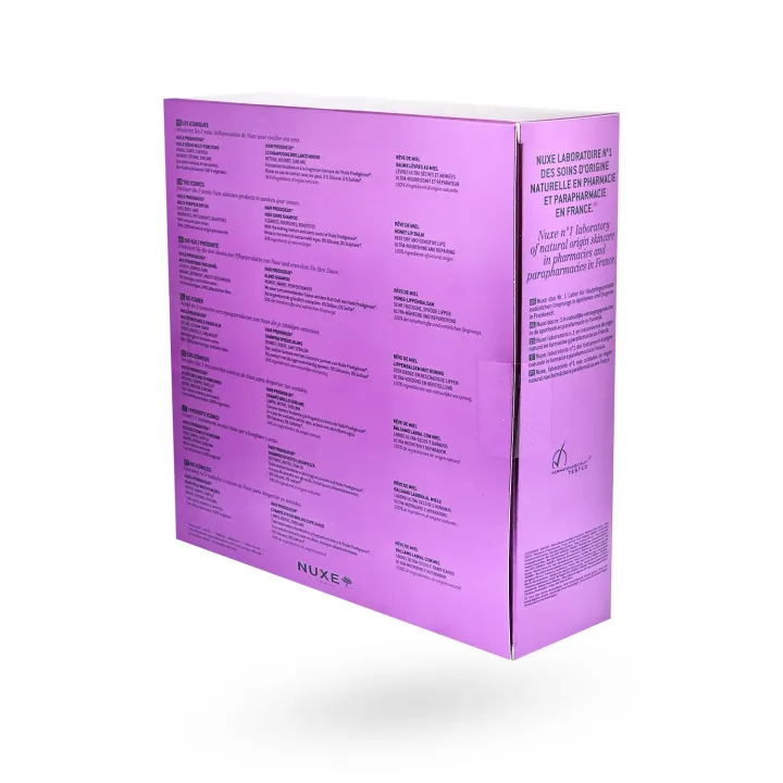 Coffret Nuxe Les Iconiques – Huile Prodigieuse + Shampooing Brillance + Baume Rêve de Miel | Pharmacie en ligne