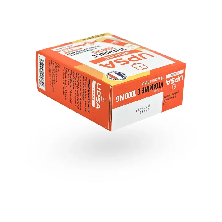 UPSA Vitamine C 1000 mg – 10 Sachets-Doses | Vitalité, Fatigue et Immunité | Pharmacie en ligne UPSA Vitamine C 1000 mg – 10 Sachets-Doses | Vitalité, Fatigue et Immunité | Pharmacie en ligne