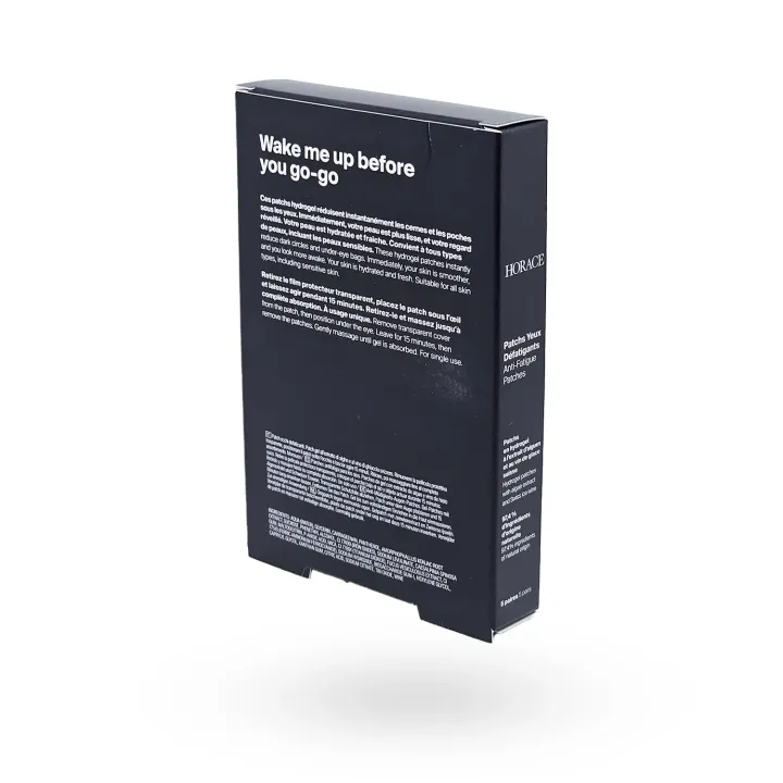 Patchs Contour des Yeux Défatigants Horace – Anti-Cernes & Anti-Poches Naturel pour Homme | Pharmacie en ligne