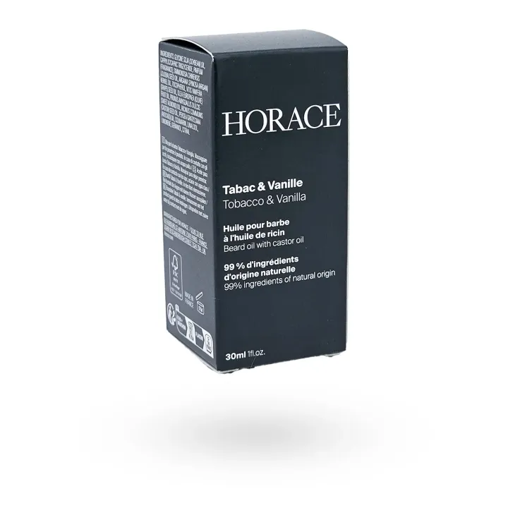 Horace huile pour barbe à l'huile de Ricin Tabac & Vanille 30 ml