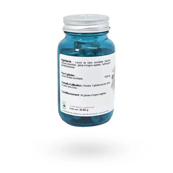 Complément alimentaire Levure de bière revivifiable Wellpharma 60 gélules | Pharmacie en ligne